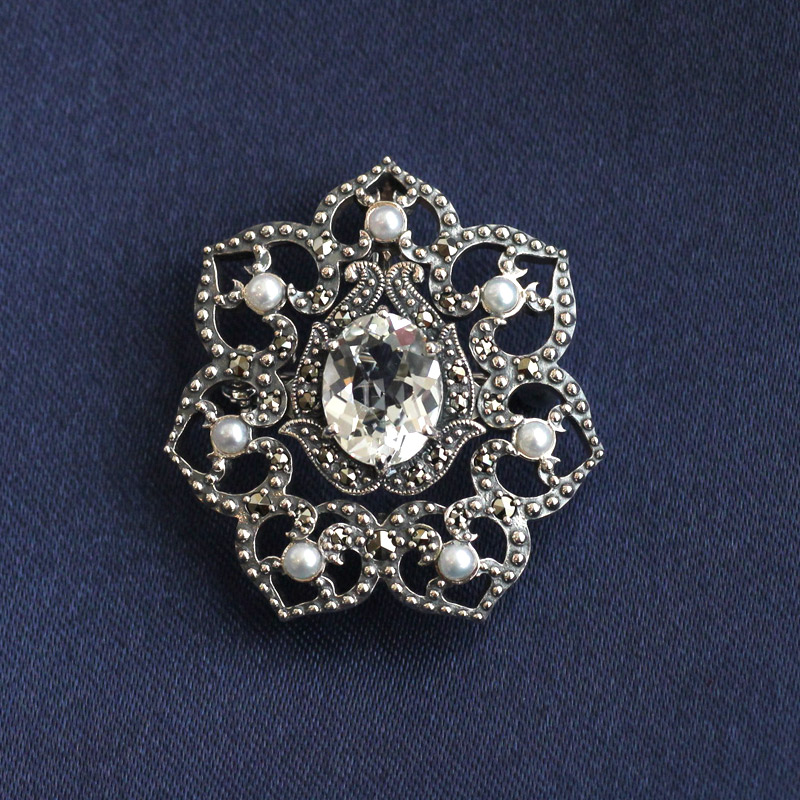 楽天市場】【碌山】 シルバー ホワイトトパーズ ペンダントトップ