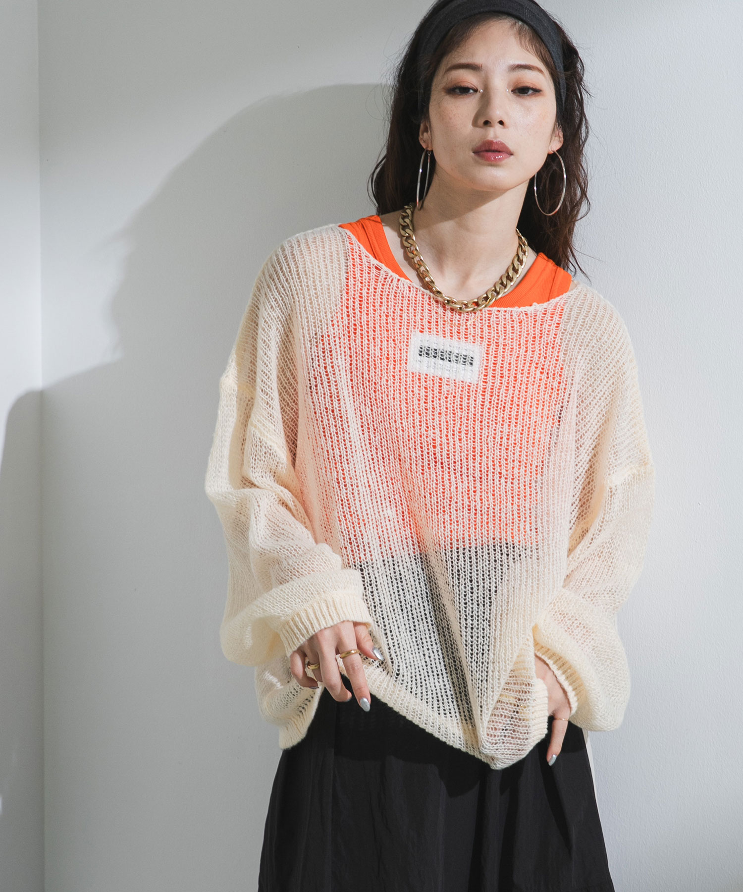 楽天市場】シアーメッシュモヘアタッチニット : 夢展望 YUMETENBO