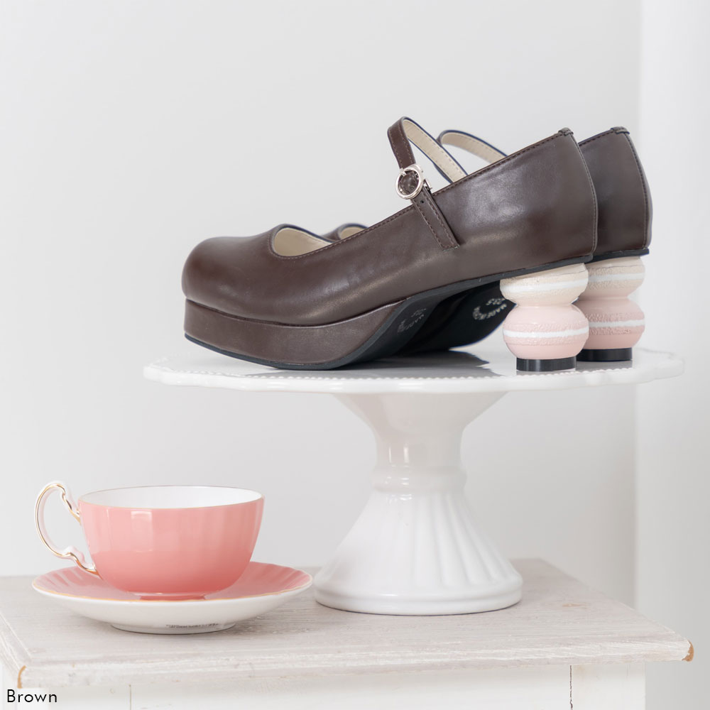 楽天市場】【SALE】マカロンヒールロリータパンプス 靴 レディース