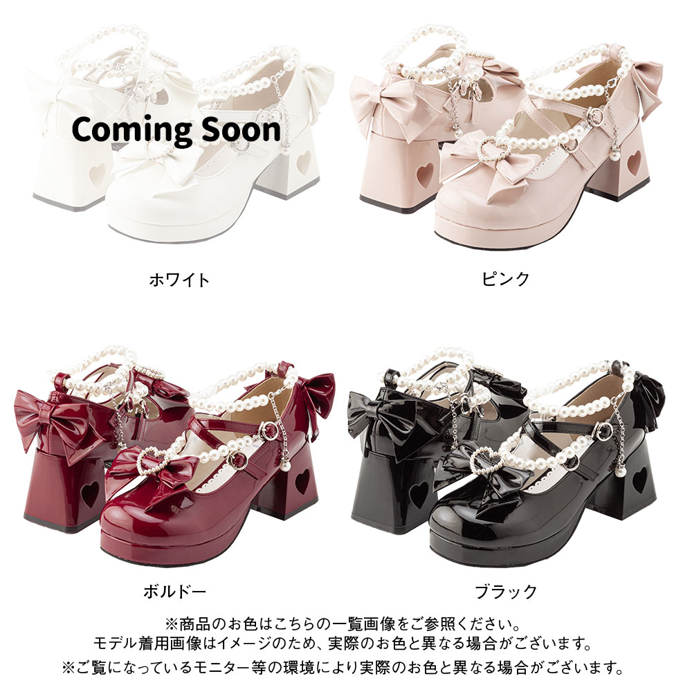 楽天市場】【SALE】パールアンクレットリボンハートくり抜きヒール