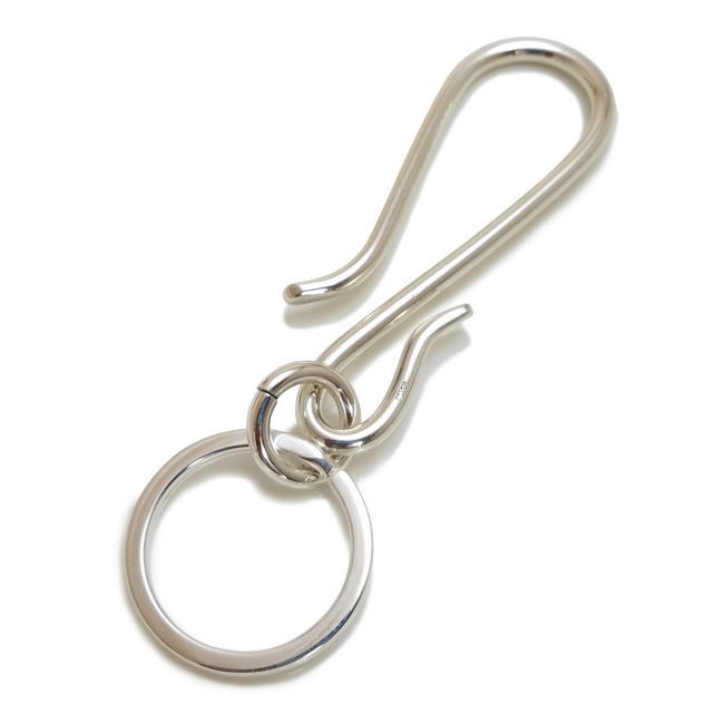 楽天市場】svp-36 シルバー925 手曲げ S字キーチェーン キーリング付き