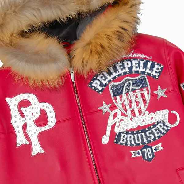 楽天市場】PELLE PELLE AMERICAN BRUISER HOODED ジャケット/レザー