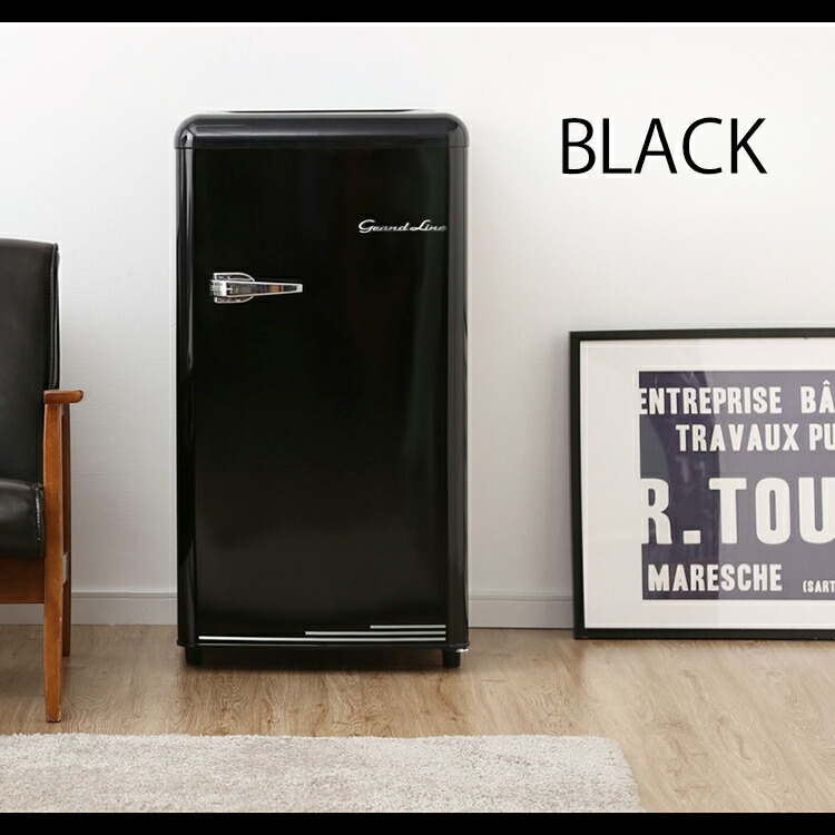 楽天市場】冷凍庫 小型 家庭用 1ドア レトロ 60L GLE-F60前開き スリム