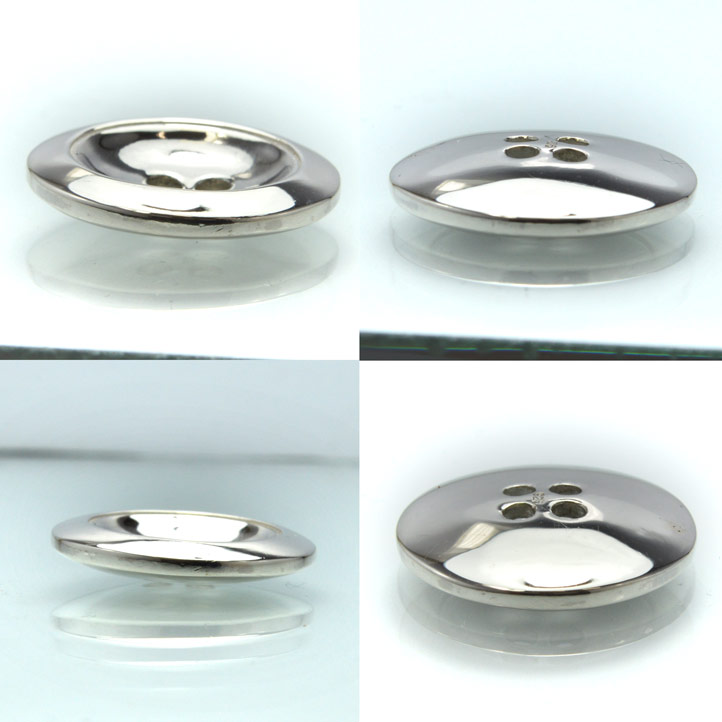 楽天市場】銀製 シルバーボタン#G (直径:20.6mm 厚み:4.3mm) シルバー