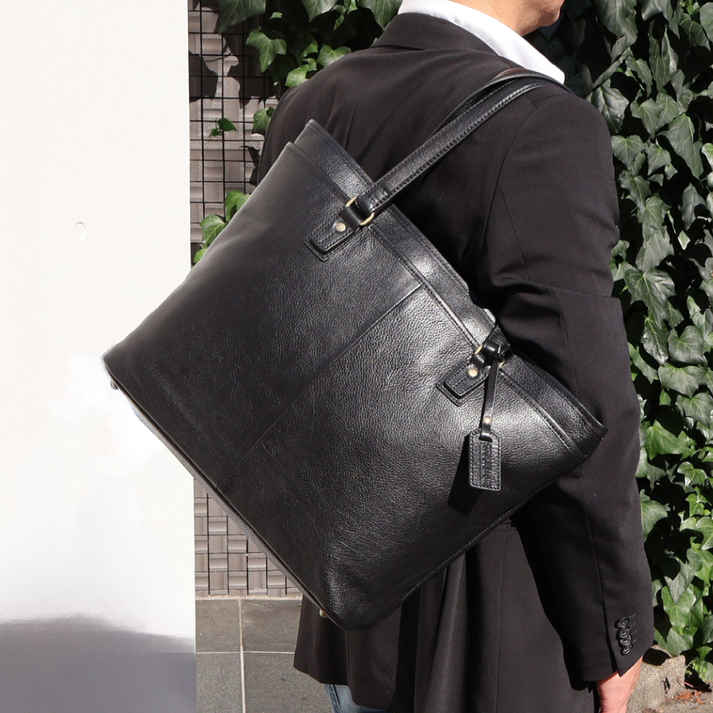 楽天市場】レザートートバッグ メンズ ビジネス トートバッグ レザー
