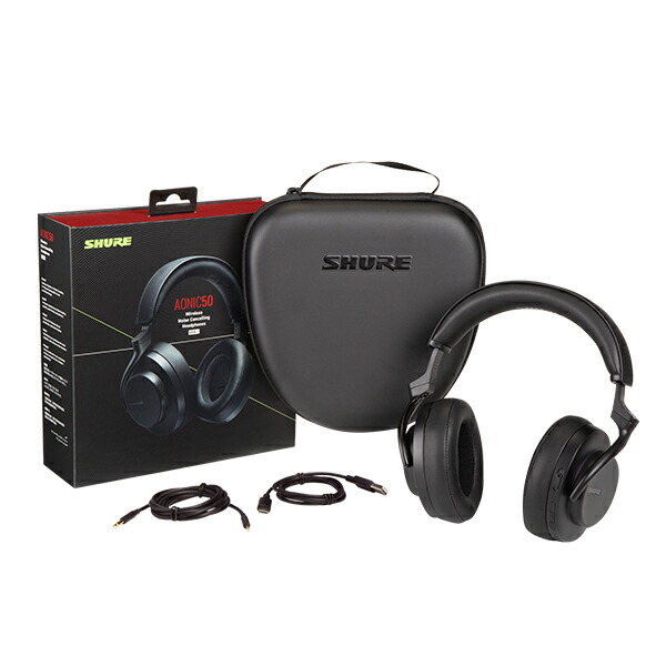 楽天市場】SHURE AONIC 50 (第2世代) ブラック シュア ヘッドホン