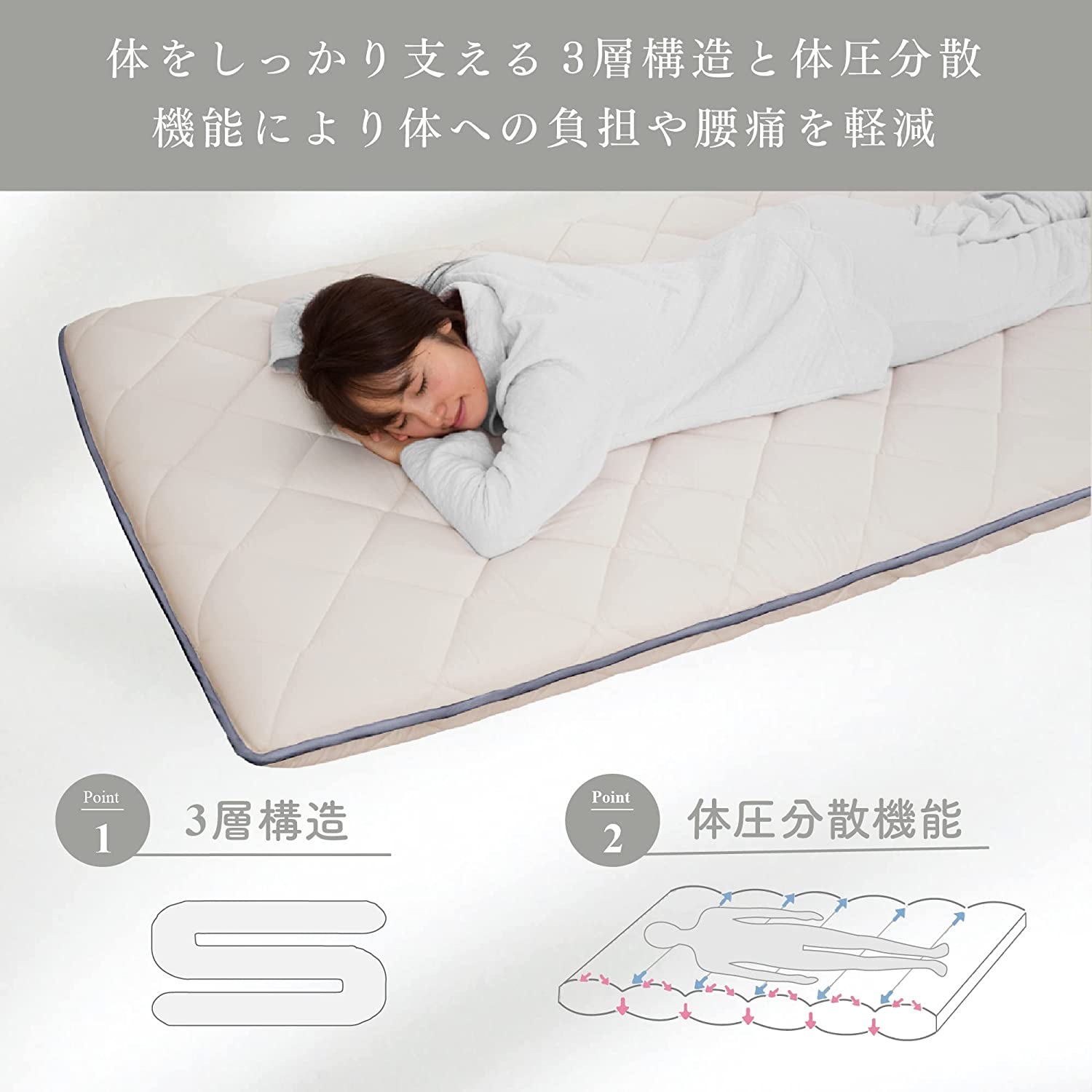 楽天市場】【安心の国内製造】日本製 敷布団 日葵(HIMARI) ダブル | 極