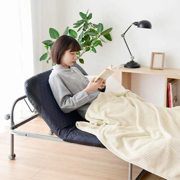 楽天市場】折りたたみベッド シングル リクライニング式 シングル