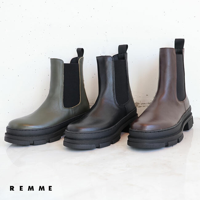 楽天市場】【ブラック再入荷！】【新作】REMME(レメ)REMMEサイドゴア
