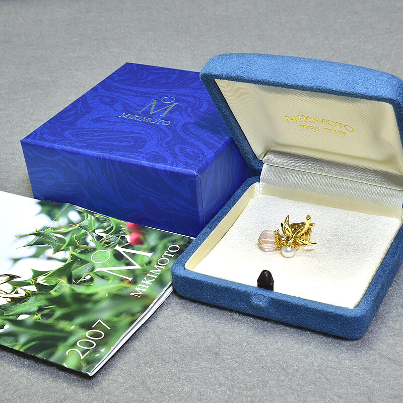 楽天市場】[返品OK] ミキモト クリスマスチャリティーピンブローチ PB