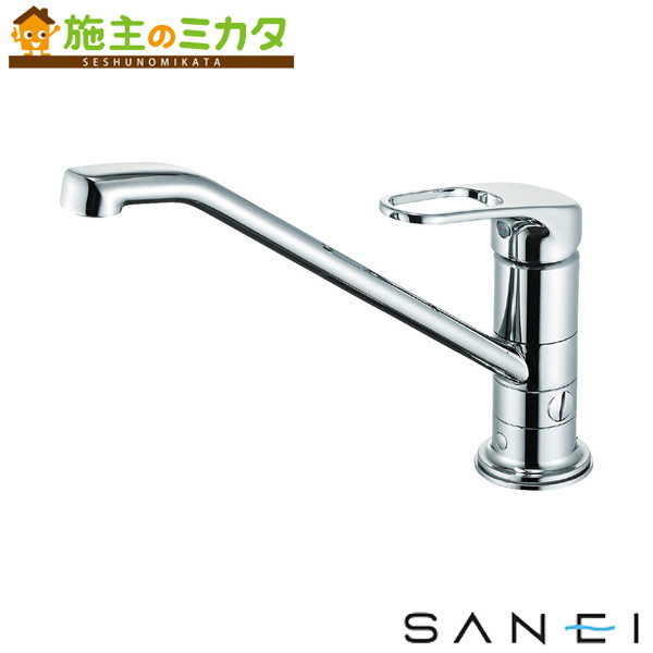 SANEI シングルワンホール分岐混合栓 K87111EBTJV-13 (水栓金具) 価格