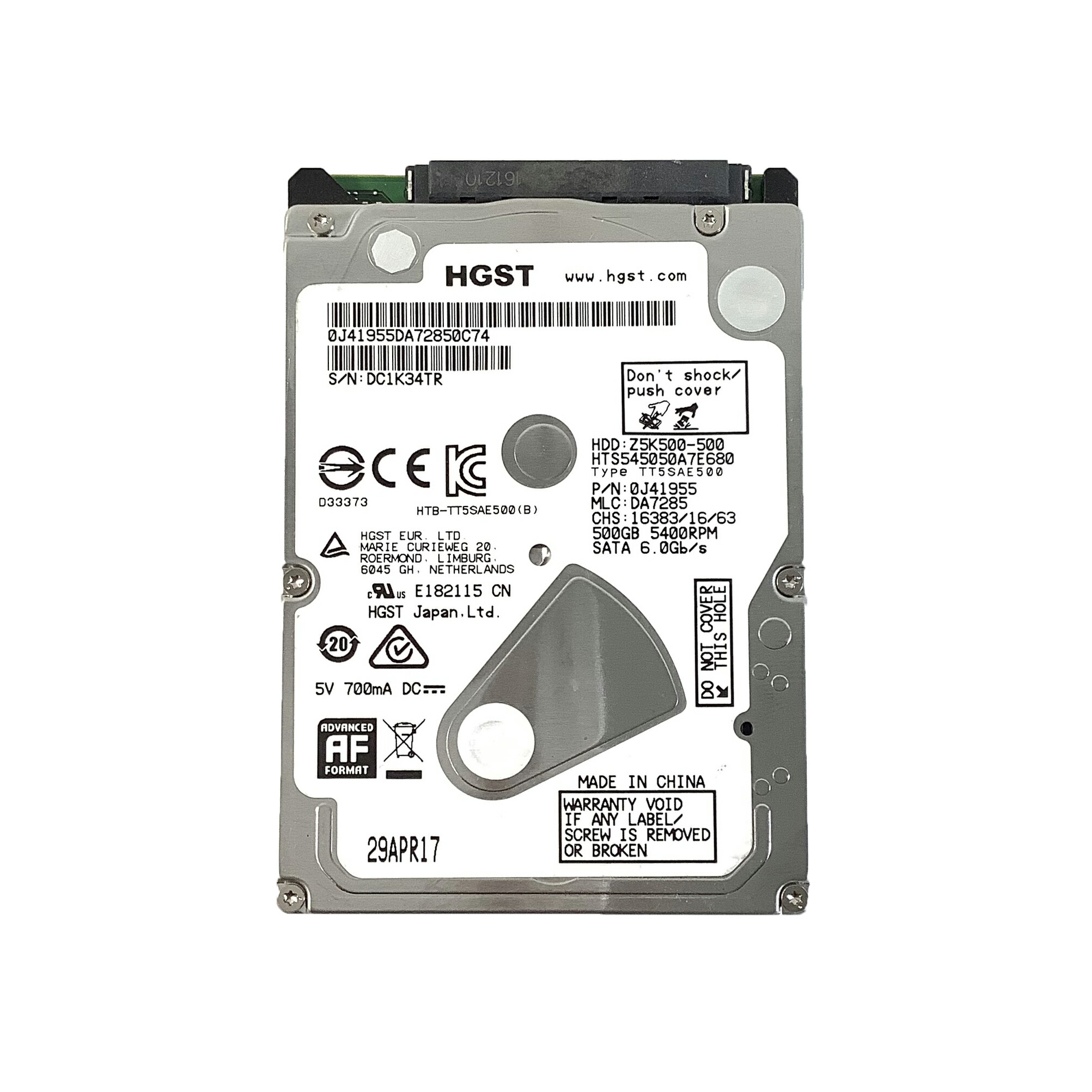 楽天市場】R156-500GB 2.5 インチ SATA HDD 1点 WD/HGST ☆7200rpm