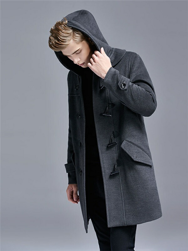 楽天市場】【送料無料】ダッフルコート メンズ 男子 軽い ウール混