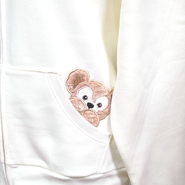 楽天市場】ダッフィー パーカー ホワイト Sサイズ あったかウィンター