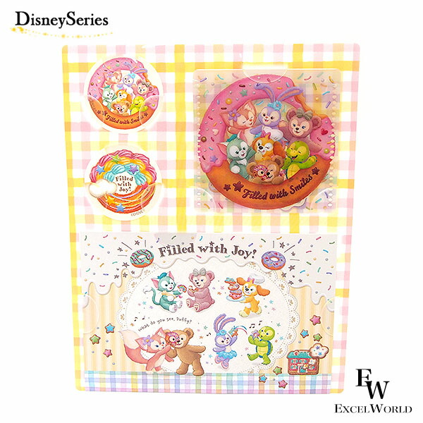 楽天市場】ポストカード＆シール ダッフィー＆フレンズのフィルド