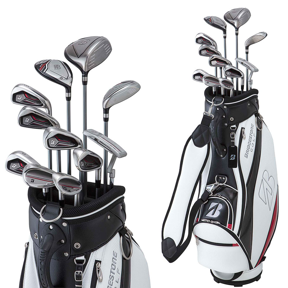 948/メンズ☆BRIDGESTONE 他14本 初心者 ゴルフクラブフルセット-[新品