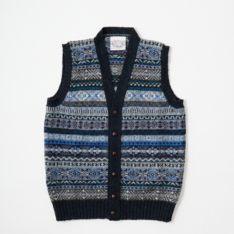 楽天市場】JAMIESON'S (ジャミーソンズ) AOFI VEE NECK WAISTCOAT