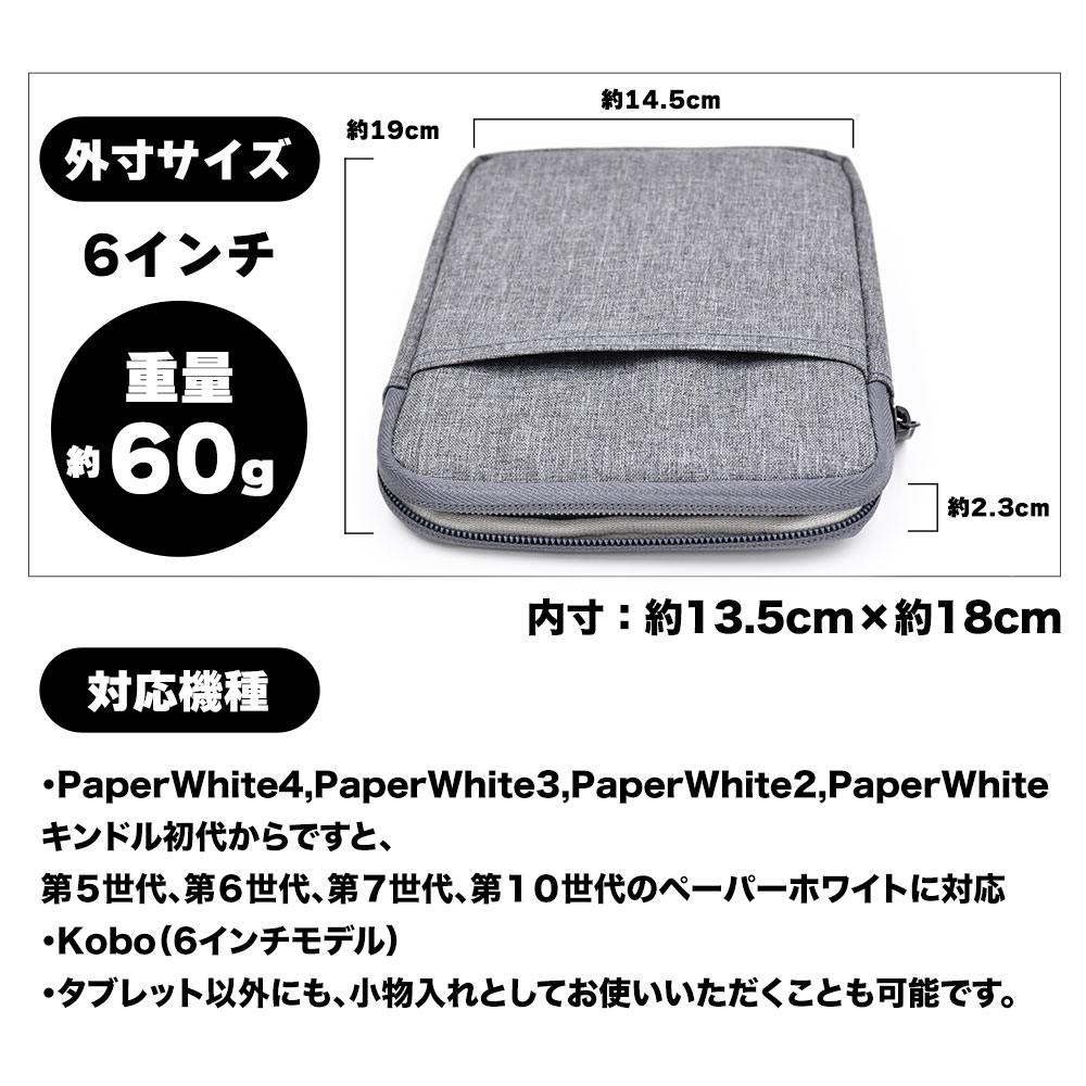 楽天市場】ポケット付き キャンバス ケース スリーブ グレー ブラック