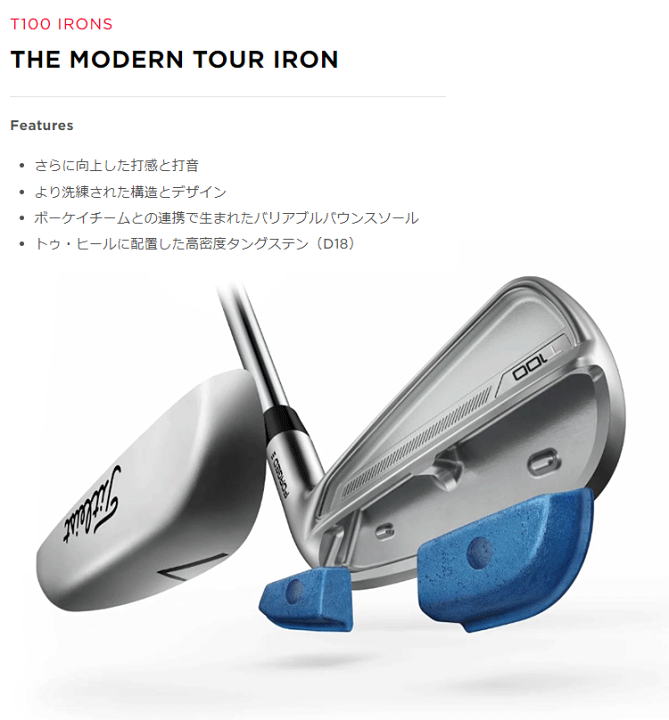 楽天市場】Titleist タイトリスト 日本正規品 T100 アイアン スチール