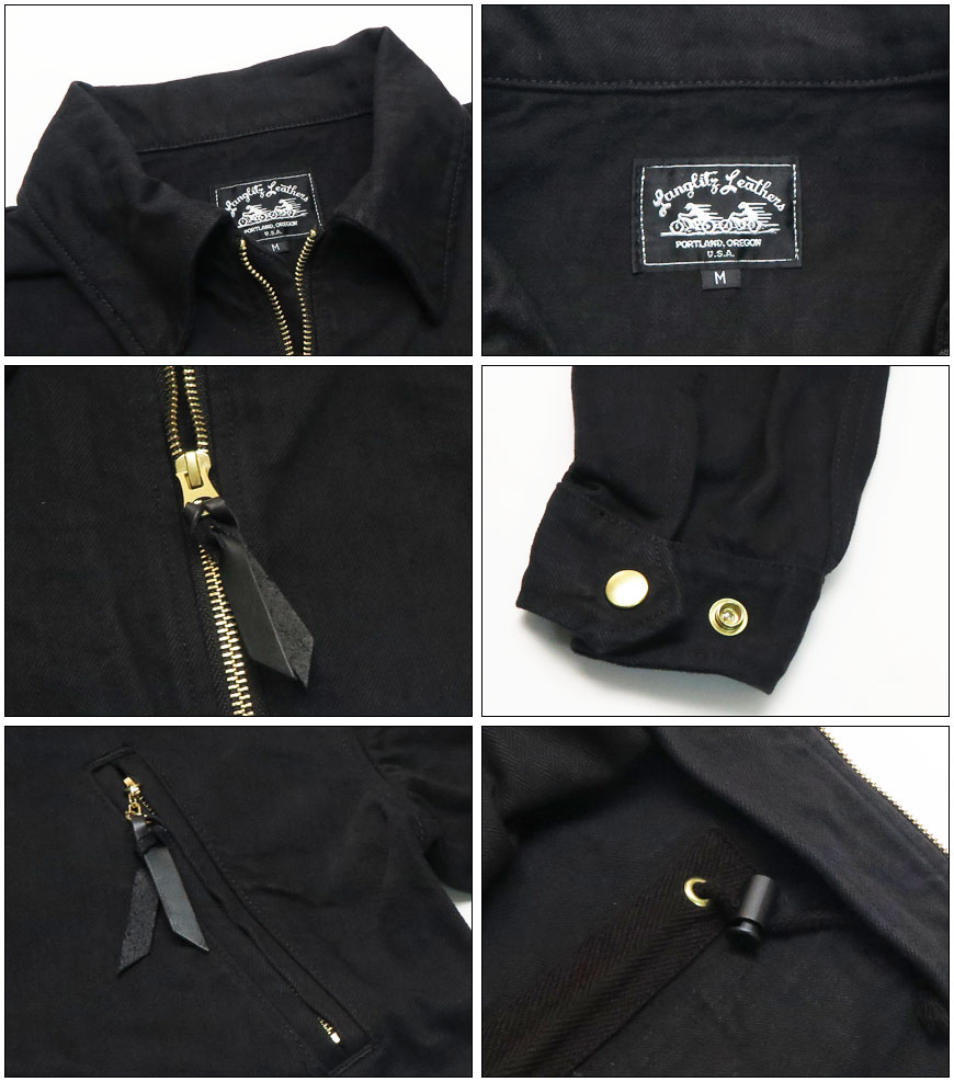 楽天市場】ラングリッツレザーズ Langlitz Leathers 13.5oz ブラック