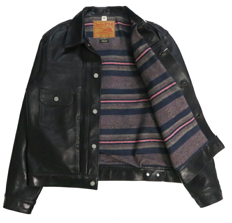 楽天市場】SUGAR CANE シュガーケーン ブラックホースハイド レザー
