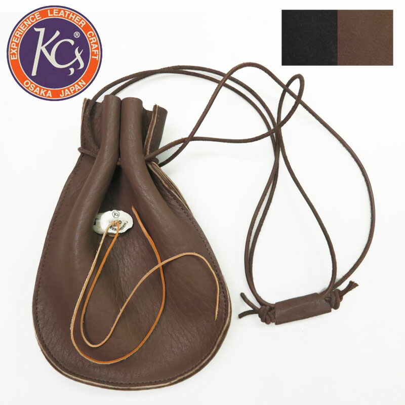 楽天市場】KC'S ケーシーズ バッグ 巾着 ポーチ ディアスキン 鹿革