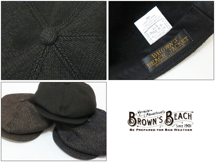 RRLのキャスケット帽(ビーチクロス) ウールコットン肉厚ビーチクロス