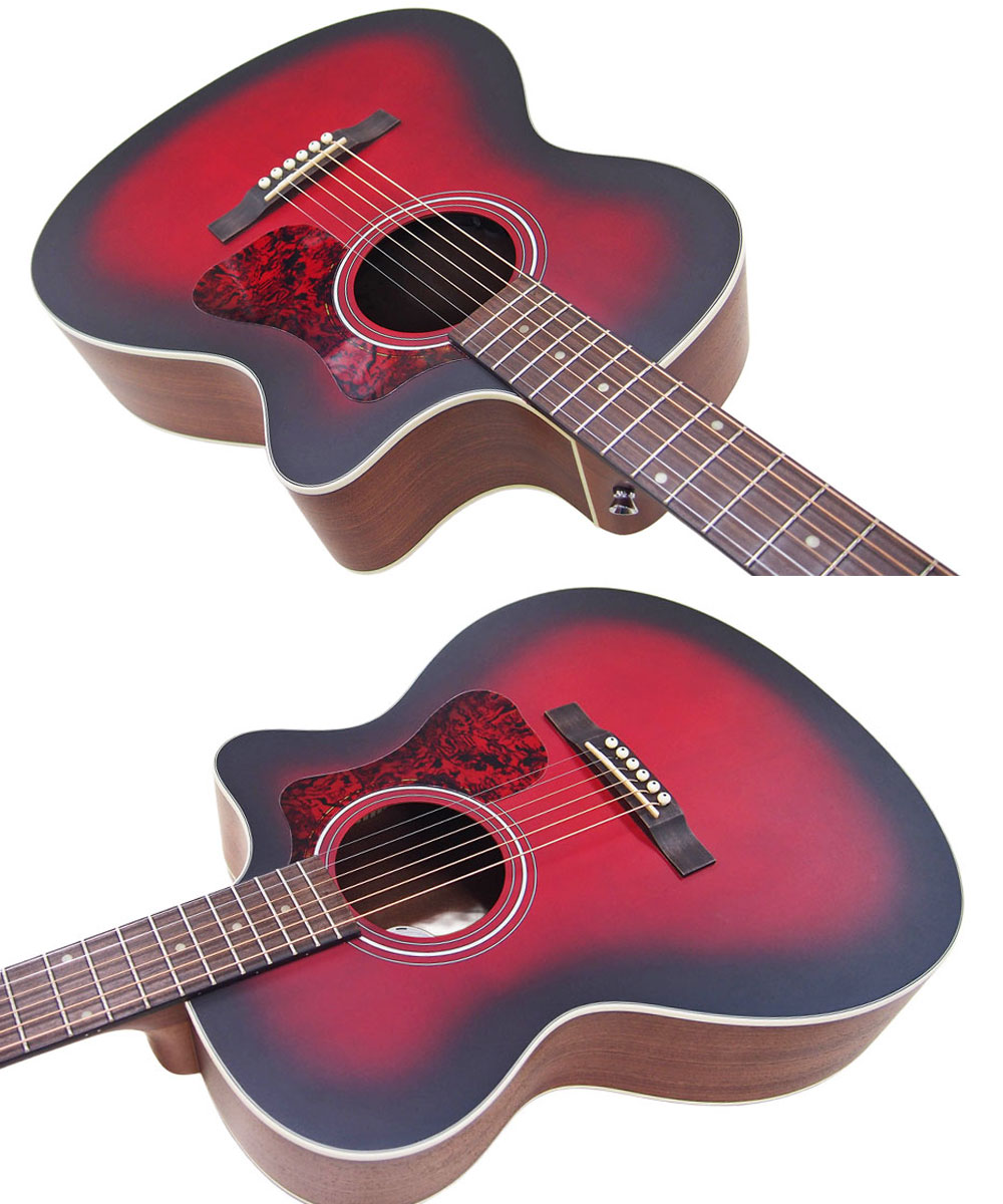 楽天市場】ギルド GUILD アコースティックギター OM-240CE OXB Oxblood