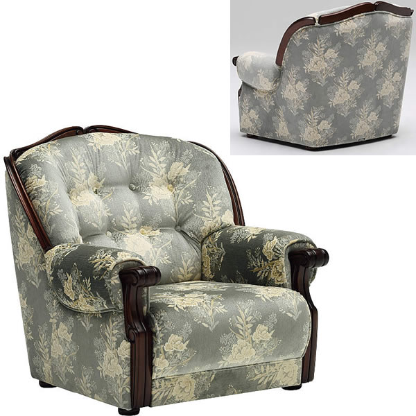 マルニ木工 1人掛けソファ 金華山 アンティークソファ カリモク