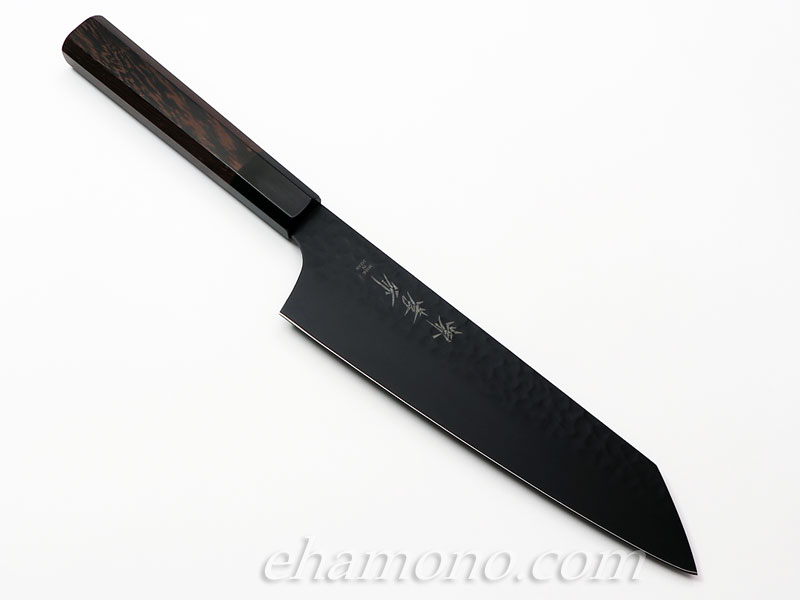 楽天市場】堺孝行 黒影 剣型（切付型）牛刀190 V金10号鎚目フッ素加工