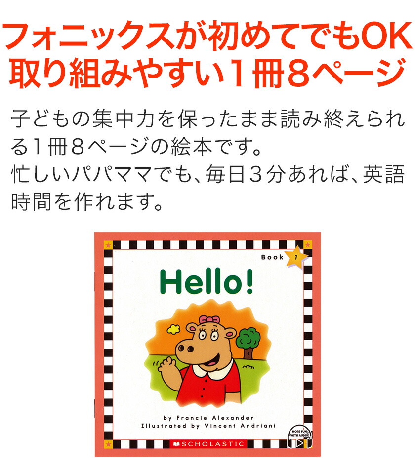 楽天市場】Phonics Readers レベルA フォニックス 英語絵本 12冊