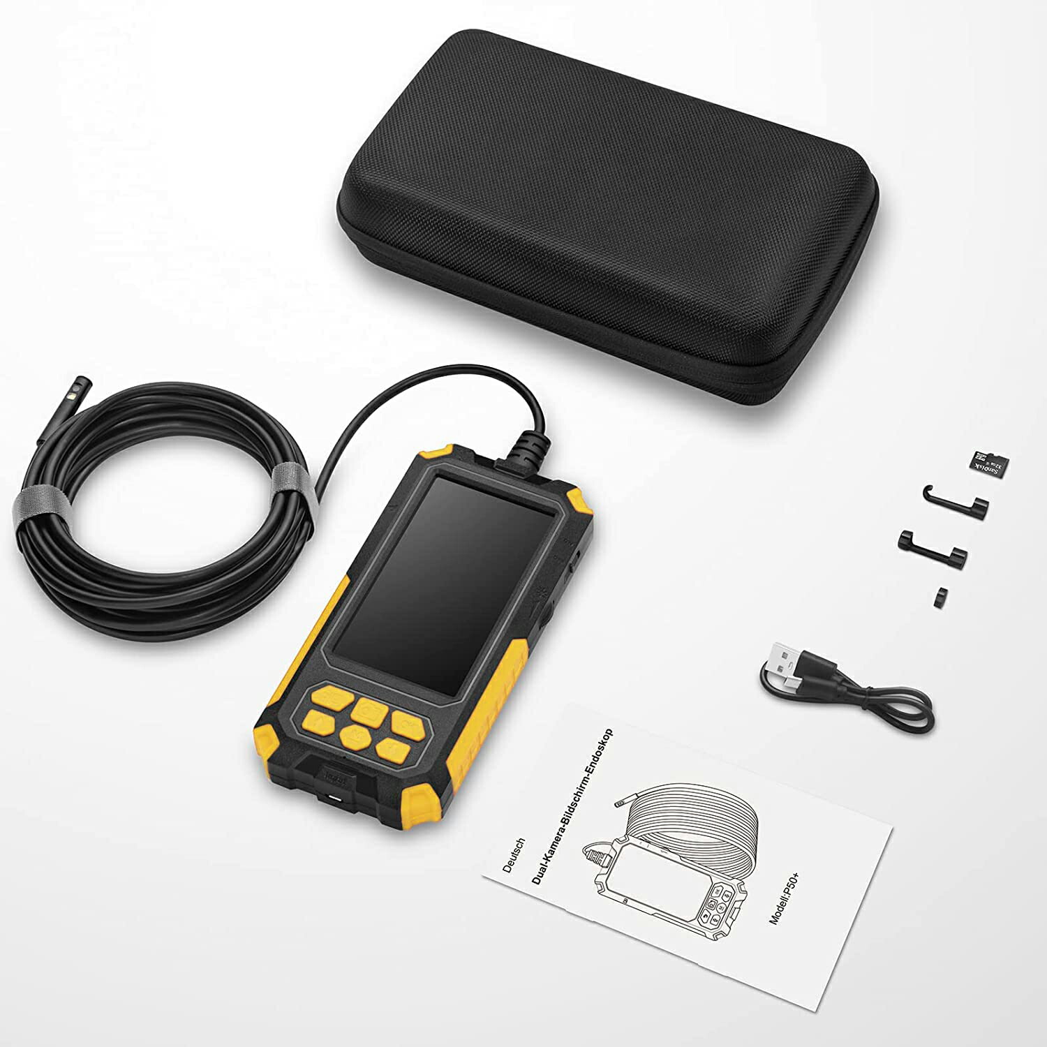 楽天市場】ファイバースコープ 内視鏡カメラ検査カメラLEDランプ付き