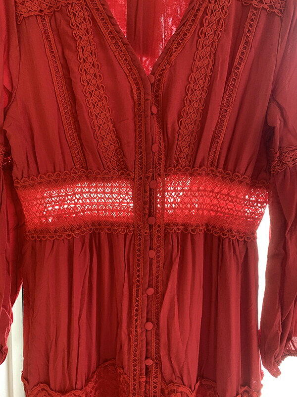 楽天市場】一部即納 レディースワンピース ワンピース 赤ワンピース