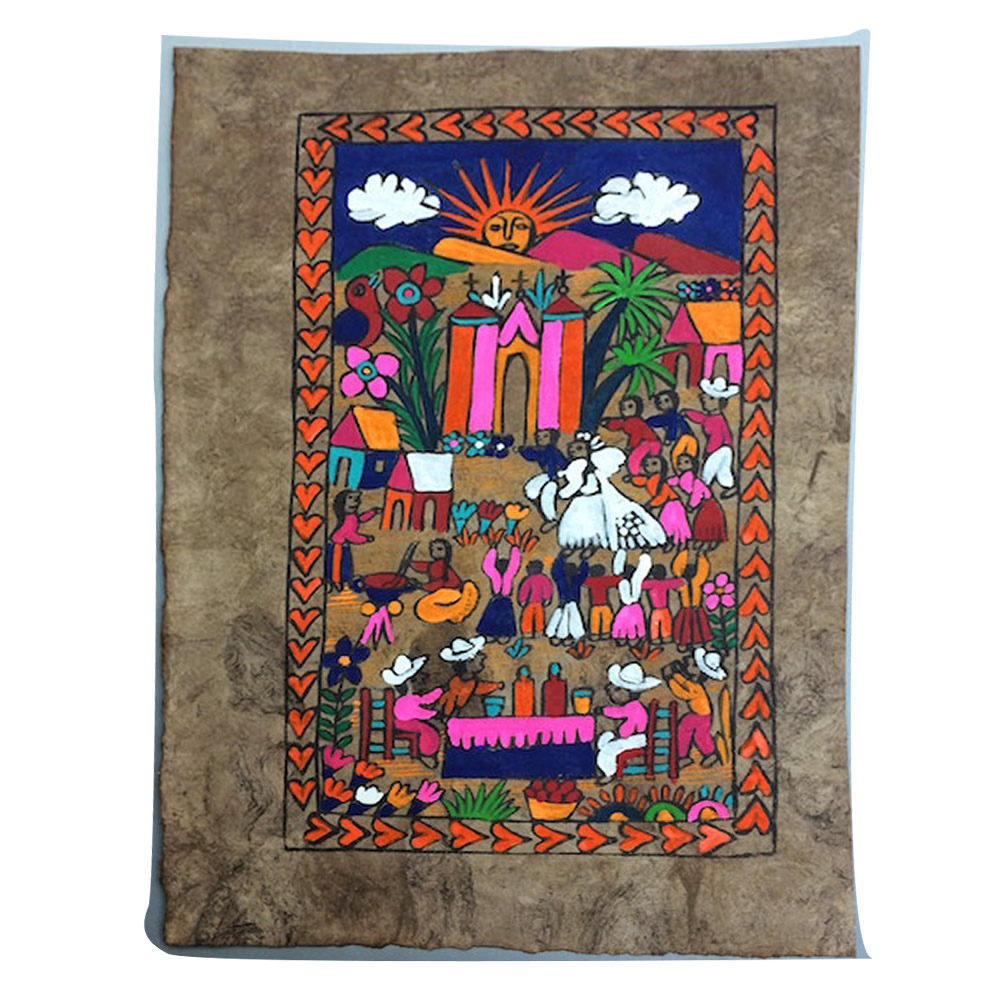 楽天市場】【メキシコ雑貨】「アマテ」no.5【結婚】メキシコの伝統