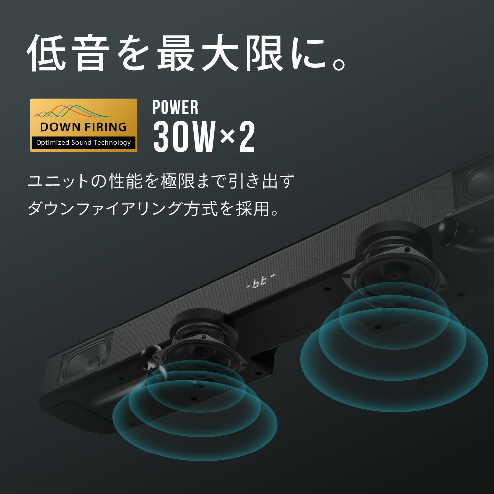 楽天市場】【VGP2024受賞】 サウンドバー FUNLOGY Soundbar 総合100W