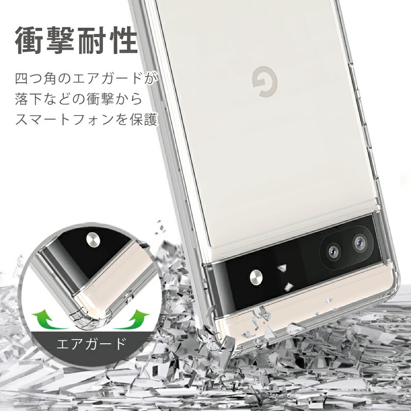 楽天市場】ガラスフィルムセット Google Pixel 6a ケース クリア