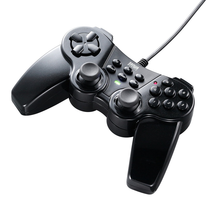 楽天市場】ゲームパッド 多ボタン 16ボタン 全ボタン連射対応 アナログ