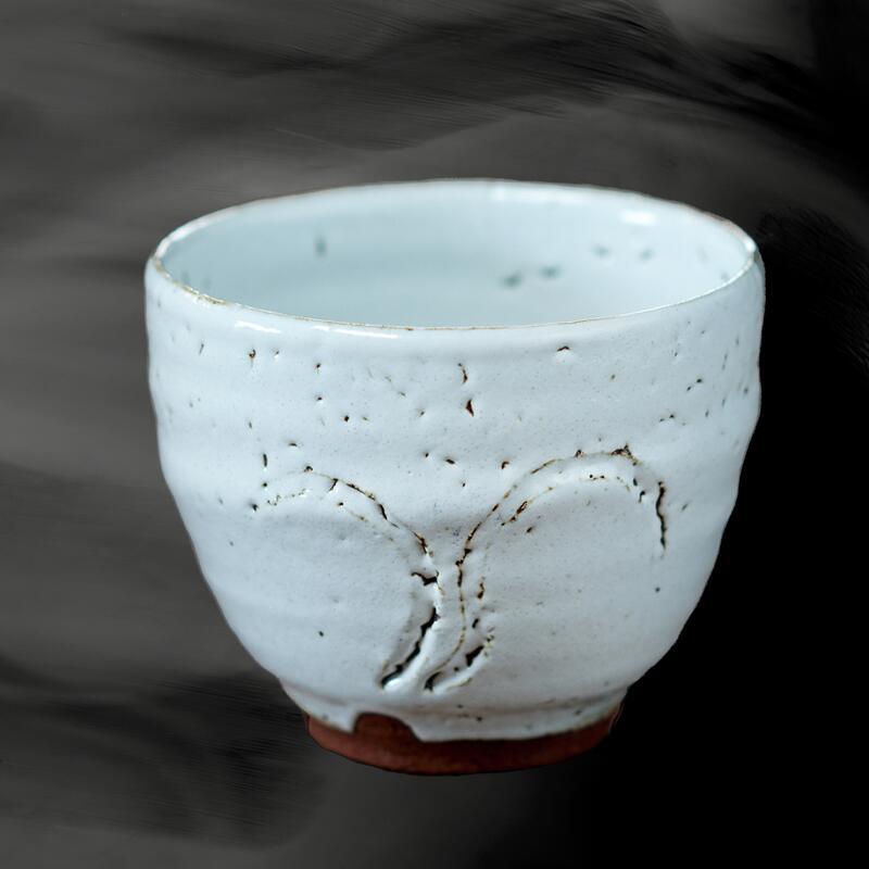 楽天市場】【ふるさと納税】唐津焼 白唐津 彫絵 杯 三代中野霓林作