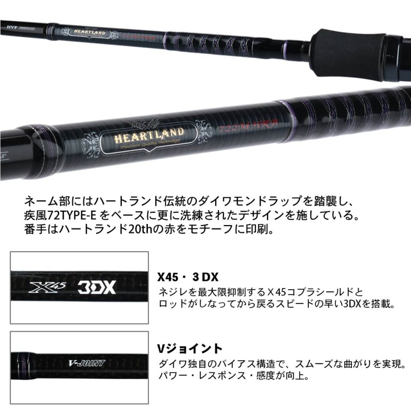 楽天市場】ダイワ(Daiwa) ハートランド 722MHRB-19 【釣具 釣り具
