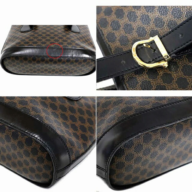 楽天市場】セリーヌ CELINE マカダム ミニトートバック ショルダー PVC