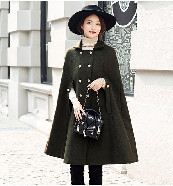 楽天市場】ケープコート ポンチョコート コート レディース 冬