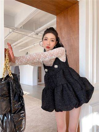 楽天市場】バルーン ワンピース ミニ丈 送料無料 ショート丈