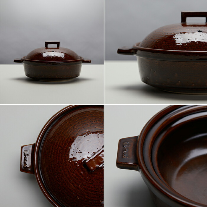 楽天市場】長谷園 ビストロ蒸し鍋 大 2-4人用 / 黒 (NCK-31/ACK-31