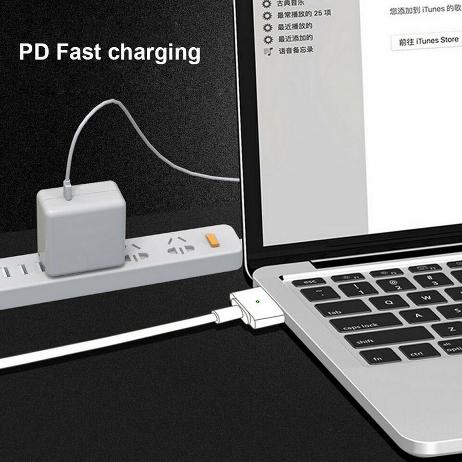 楽天市場】MacBook 充電ケーブル Air Pro USB C MagSafe2 T型 磁気充電