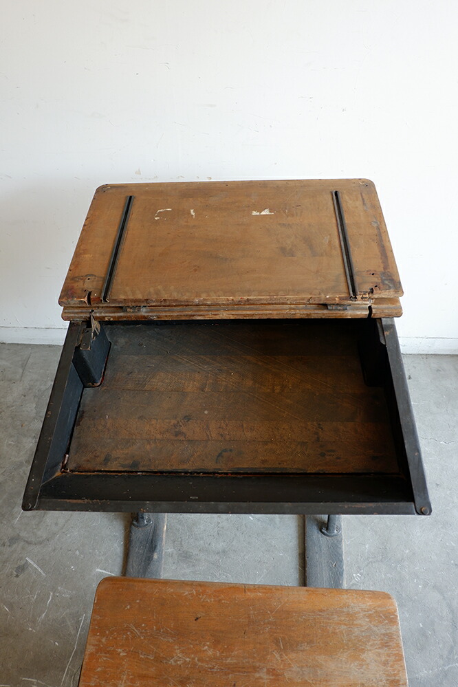 楽天市場】【中古】アンティーク スクールデスク｜天然木 一点物