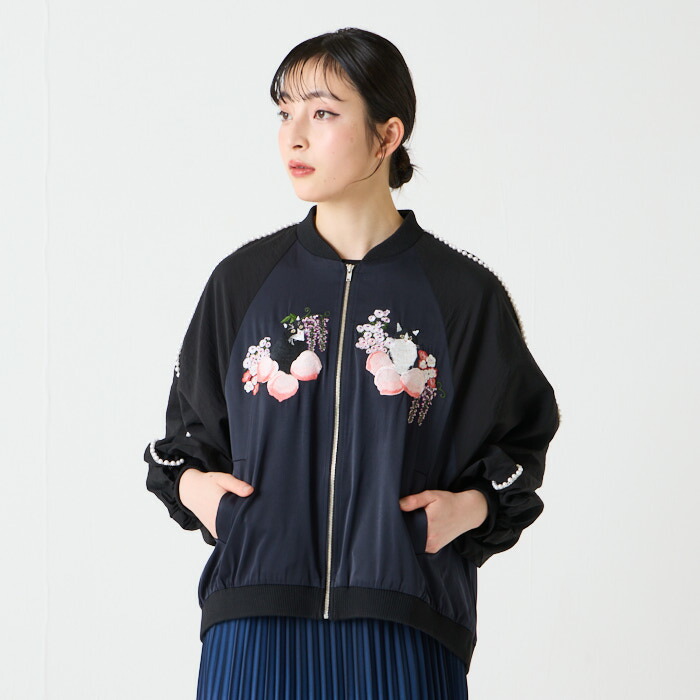 楽天市場】【ポイント2倍】【セール40%オフ】桃源郷 猫刺繍スカジャン