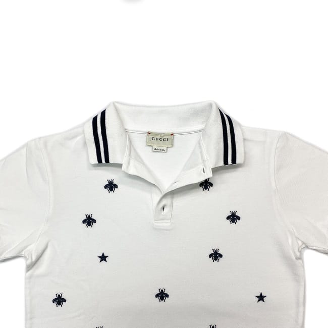 楽天市場】【送料無料】 グッチ ポロシャツ ホワイト ビー 540621