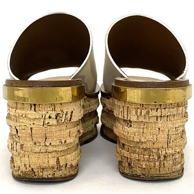 Chloe カミーユ、ウェッジサンダル 37 白