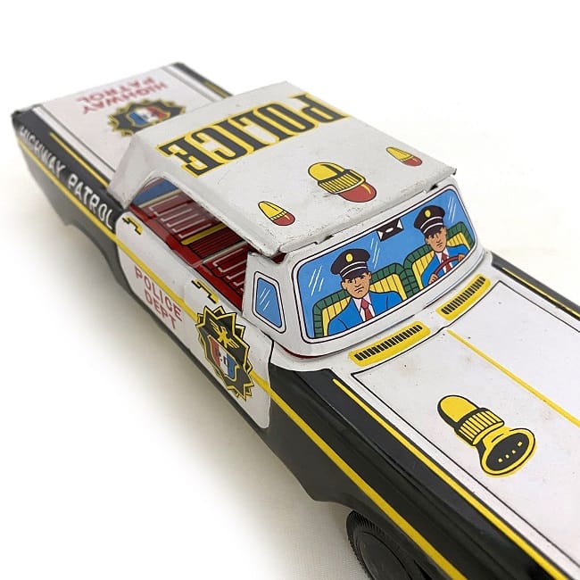 楽天市場】【送料無料】 パトカー おもちゃ 自動車 乗り物 ブリキ 中古