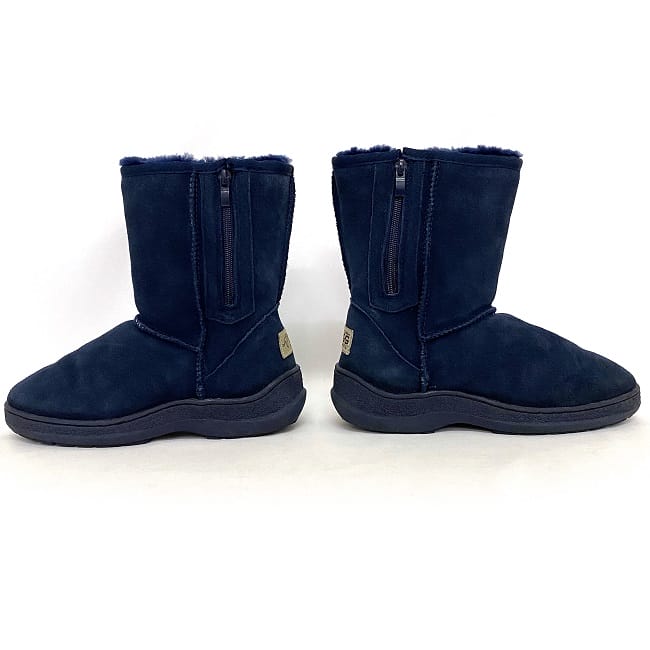 楽天市場】【送料無料】 アグ ブーツ ネイビー 美品 24.0cm 7 ムートン